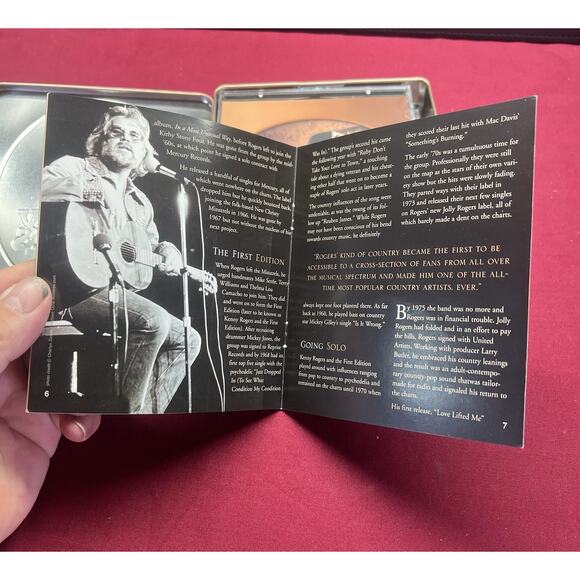 Kenny Rogers 3 CD Tin Case 2006 Country Music With Booklet - Picture 5 of 5